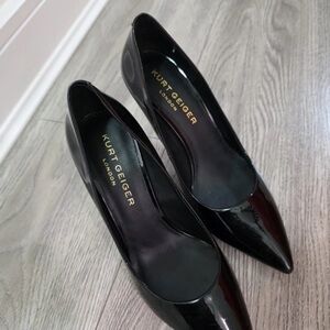 Kurt Geiger Sleek Black Patent Heels